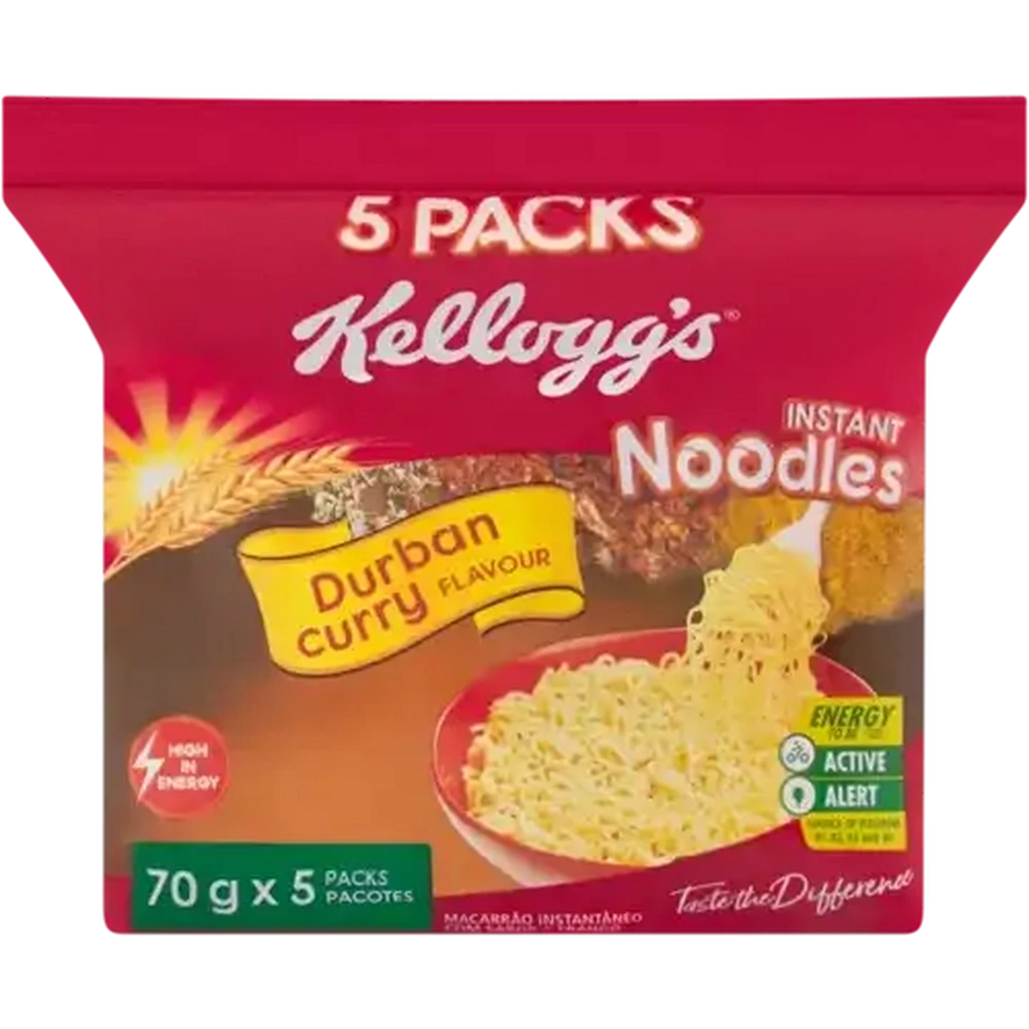 Kellogg's Durban Curry Flavour Noodles 8 x 5 x 70g Box
