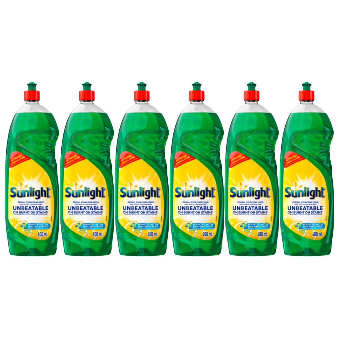 Sunlight Original Dishwashing Liquid 6 x 400ml