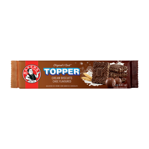 Bakers Toppers Chocolate Cream Biscuits 12 x 125g