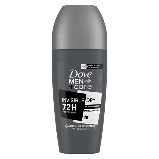 Dove Men + Care Deodorant Invisible Dry Roll On 6 x 50ml