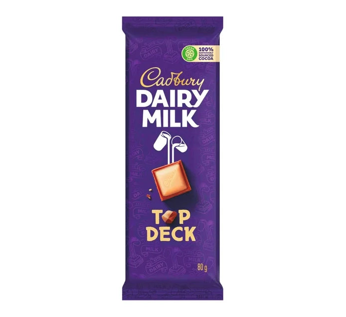 Dairy Milk Top Deck Slabs 12 x 80g Box