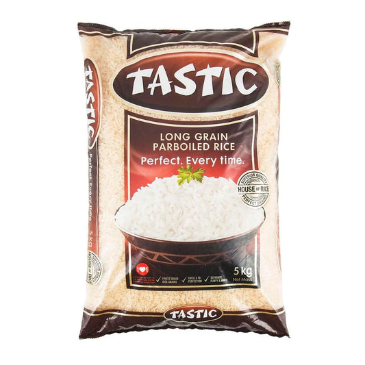 Tastic Long Grain Parboiled White Rice 5KG x 4
