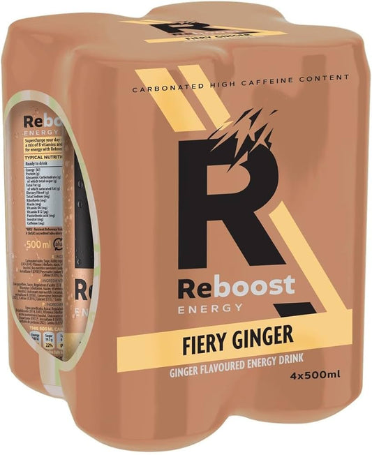 Reboost Energy Fiery Ginger 500ml x24