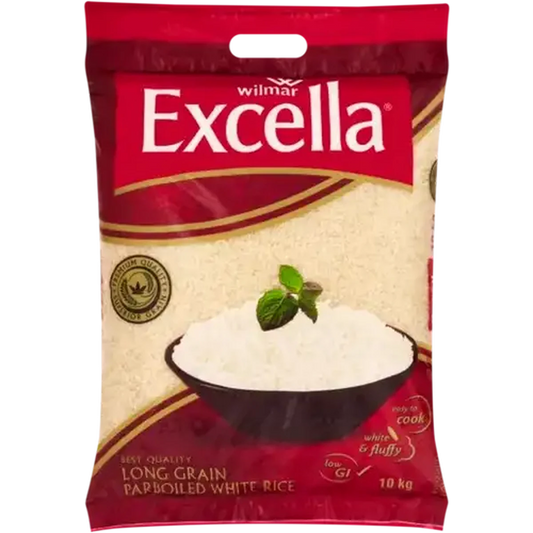 Excella Long Grain Parboiled White Rice 10KG