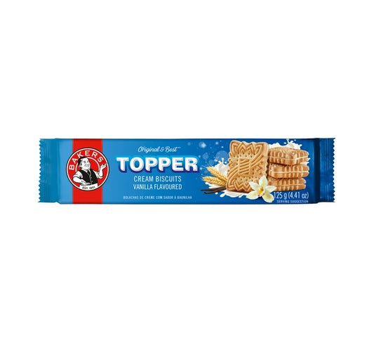 Bakers Toppers Vanilla Cream Biscuits 12 x 125g