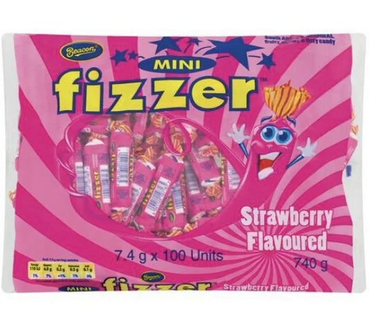 Mini Fizzers 100 Units Strawberry