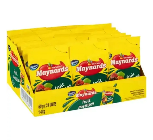 Maynards Fruit Pastilles 24 x 60g Box