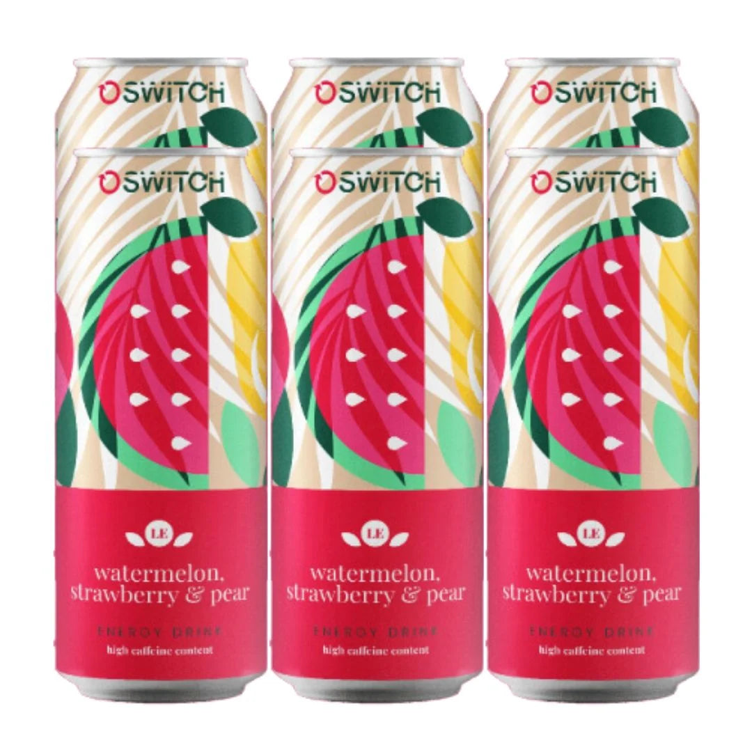 Switch Energy Strawberry, Watermelon & Pear 500ml x6