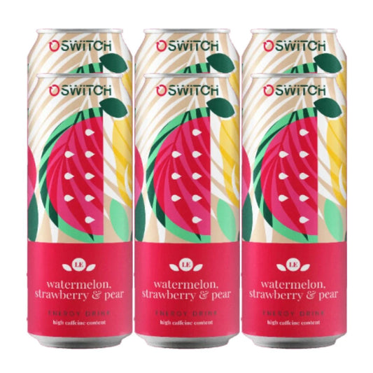 Switch Energy Strawberry, Watermelon & Pear 500ml x24