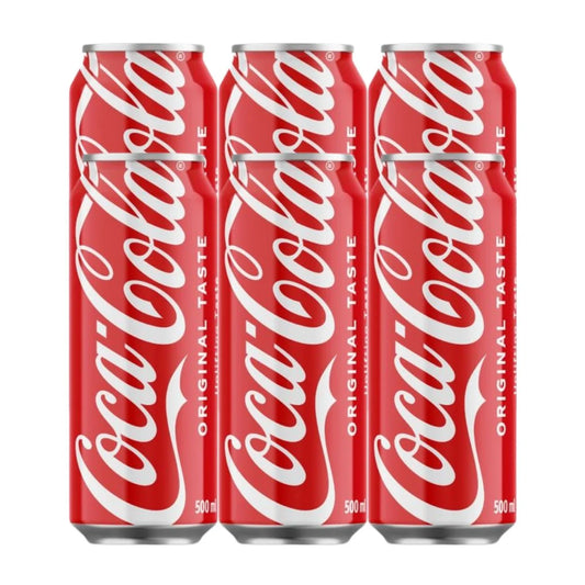 Coca Cola Original 500ml can x6