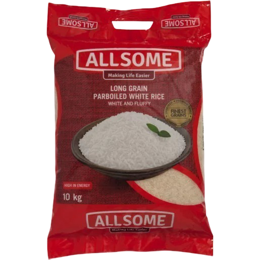 Allsome Long Grain Parboiled White Rice 10KG