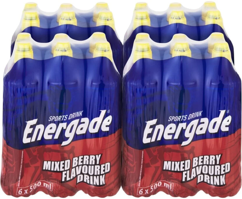 Energade Energy Drink Mixed Berry 24 x 500ML