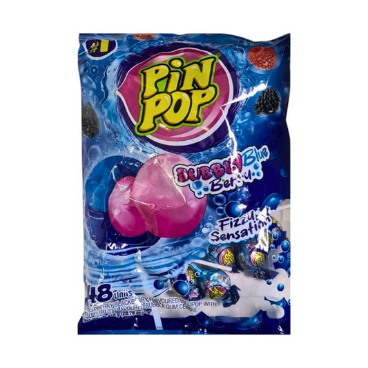Pin Pop Bubbly Blue Berry x48 Units