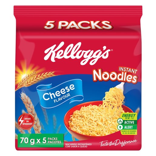 Kellogg's Cheese Flavour Noodles 8 x 5 x 70g Box